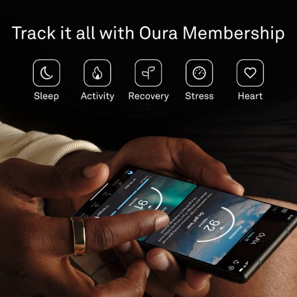 Oura Ring Gen3 Heritage Stealth US10 - Picture 7 of 9